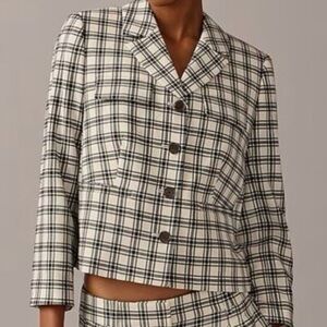 NWT JCrew Collection Plaid Blazer